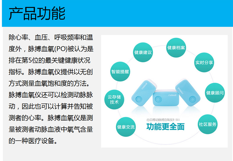 心云移動脈搏血氧終端