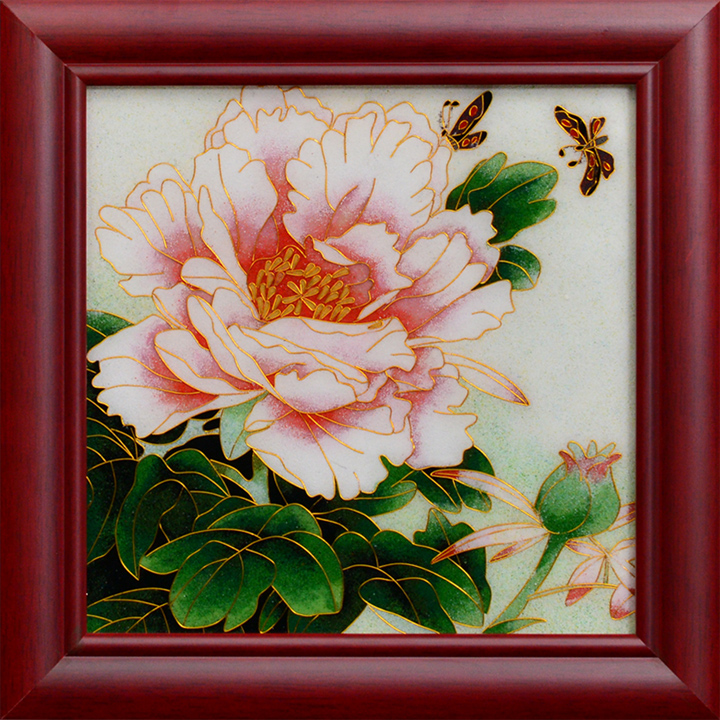 掐絲琺瑯工藝畫(huà)花鳥(niǎo)系列